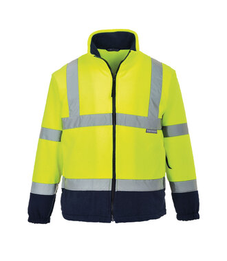 F301YNR - Warnschutz Kontrast Fleece-Jacke (R)