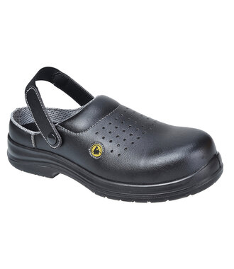 FC03BKR - Portwest Compositelite ESD Perforated Safety Clog SB AE (R)