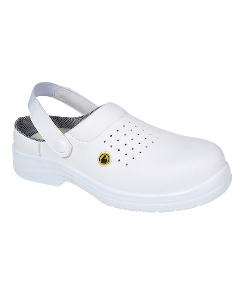 Portwest FC03WHR - Portwest Compositelite ESD Perforated Safety Clog SB AE (R)