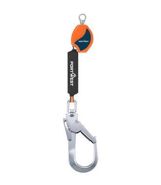 FP80O8R - 2m selbstaufrollende Rettungsleine 140kg (R)