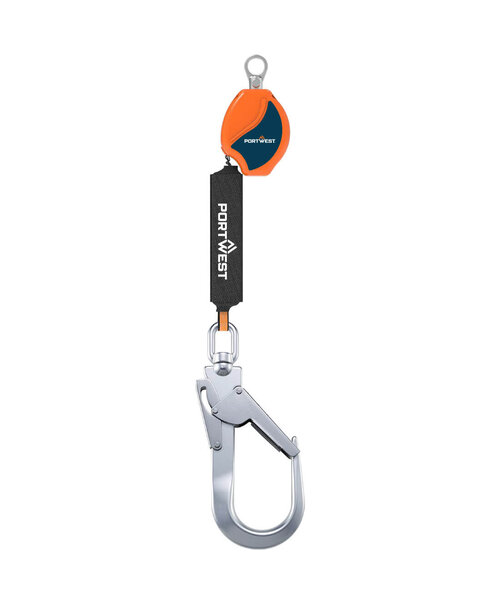 Portwest FP80O8R - 2m selbstaufrollende Rettungsleine 140kg (R)
