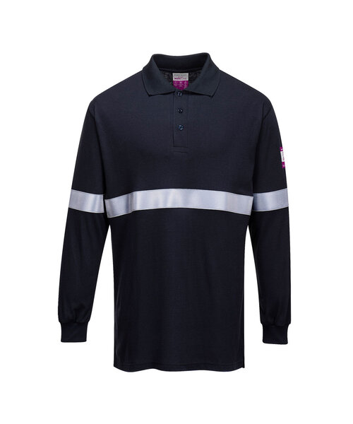 Portwest FR03NAR - Polo ML Modaflame bande rétro (R)