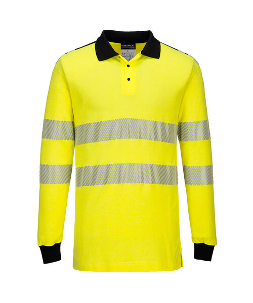 Portwest FR702YBR - PW3 Vlamvertragende Modaflame  Hi-Vis Poloshirt (R)