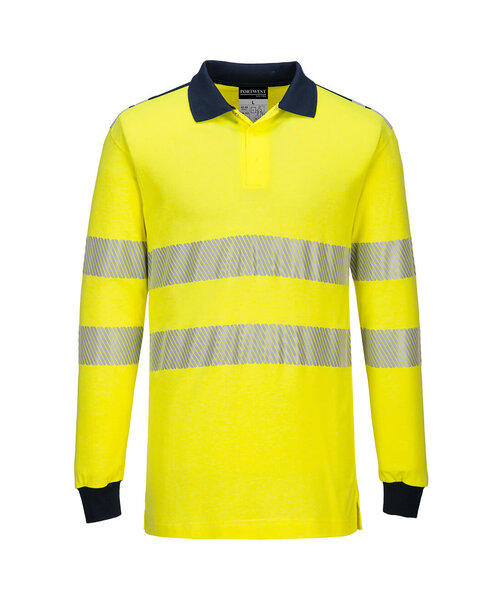 Portwest FR702YNR - PW3 Vlamvertragende Modaflame  Hi-Vis Poloshirt (R)