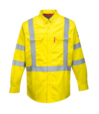 FR95YER - Bizflame 88/12 FR Hi-Vis-shirt (R)