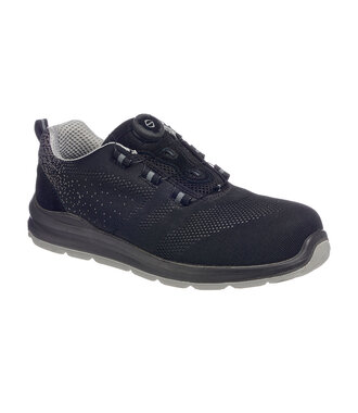 FT08BGY - Portwest Composite Wire Lace Safety Trainer Knit S1P (Y)