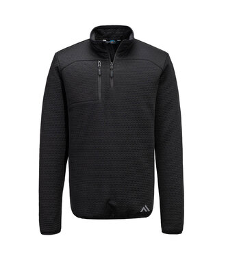 KX376BKR - Sweatshirt texturé 1/4 zip KX3 (R)