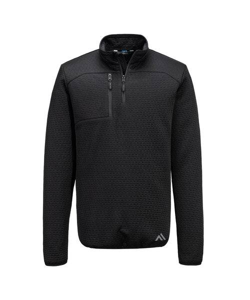 Portwest KX376BKR - Sweatshirt texturé 1/4 zip KX3 (R)