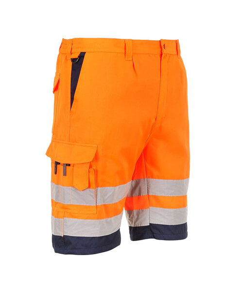 Portwest L043ONR - Short en poly-coton léger haute visibilité (R)