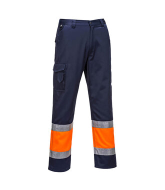 L049ONR - Hi-Vis lichtgewicht Tweekleuren Combat Broek (R)