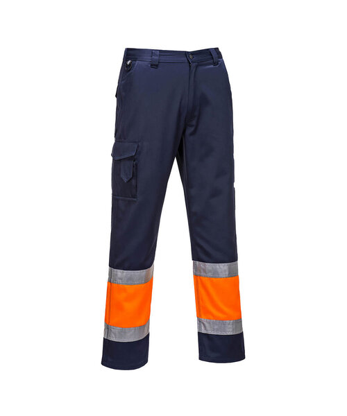 Portwest L049ONR - Hi-Vis Lightweight Contrast Class 1 Service Trousers (R)