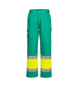 L049YTR - Hi-Vis lichtgewicht Tweekleuren Combat Broek (R)