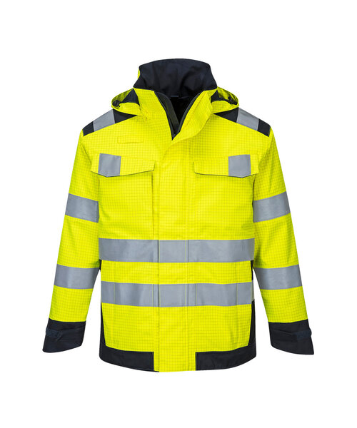 Portwest MV70YNR - veste de pluie doublée modaflame arc électrique (R)