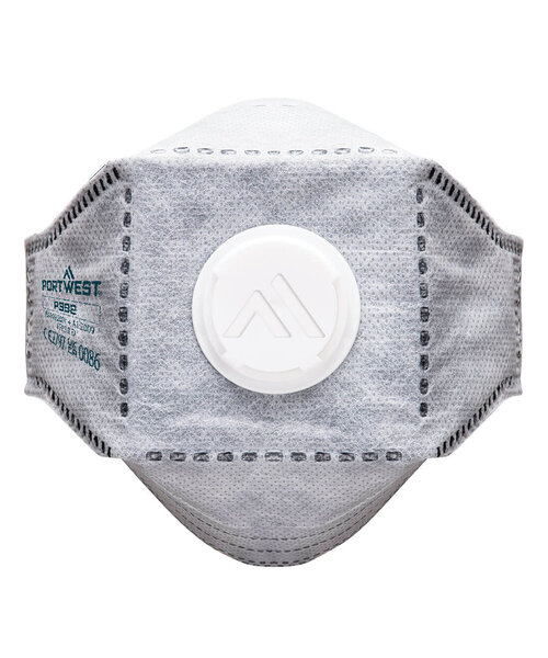 Portwest P392WHR - EAGLE FFP3 Koolstof gevouwen plat masker (Pk10) (R)