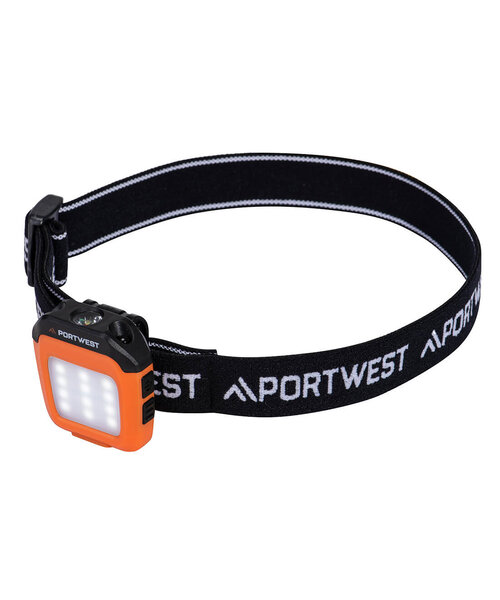 Portwest PA74OBR - USB Rechargeable Multi-function LED Cap Light (R)