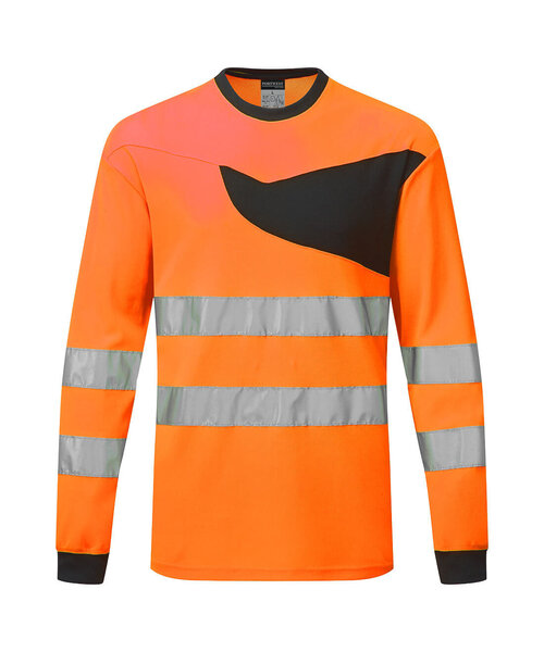 Portwest PW221OBR - PW2 Hi-Vis T-Shirt L/S (R)