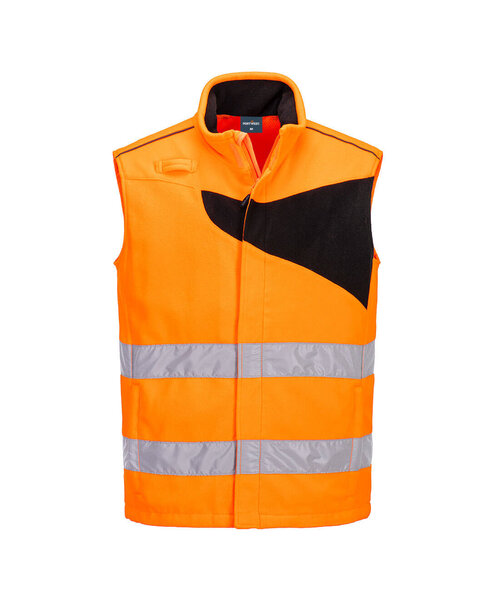 Portwest PW231OBR - PW2 Hi-Vis Fleece Bodywarmer (R)