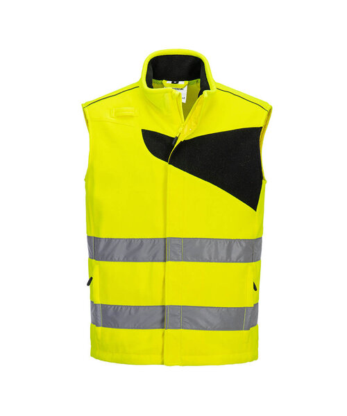 Portwest PW231YBR - PW2 Hi-Vis Fleece bodywarmer (R)