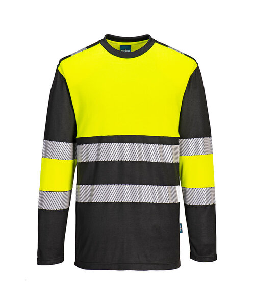 Portwest PW312YBR - PW3 Hi-Vis Cotton Comfort Class 1 T-Shirt L/S  (R)