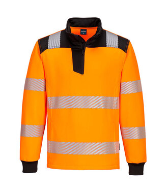 PW326OBR - PW3 Hi-Vis 1/4 Zip Sweatshirt (R)