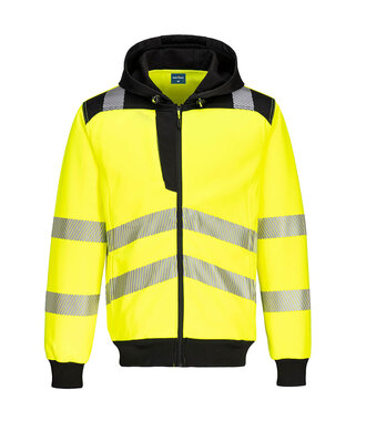 PW327YBR - PW3 Warnschutz Kapuzenjacke mit Reißverschluss  (R)