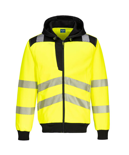 Portwest PW327YBR - PW3 Hi-Vis Hoodie met rits  (R)