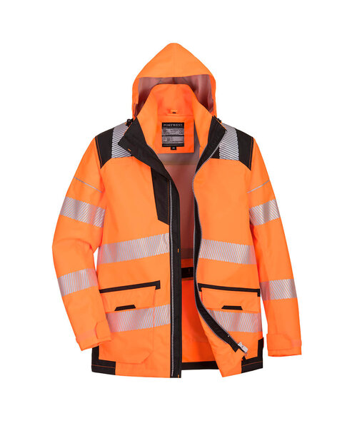 Portwest PW367OBR - PW3 Warnschutz Atmungsaktive 5-in-1 Jacke (R)