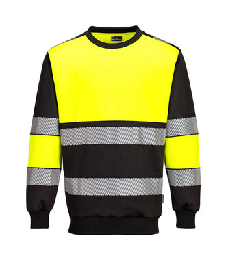 PW376YBR - PW3 Warnschutz Sweatshirt Klasse 1 (R)
