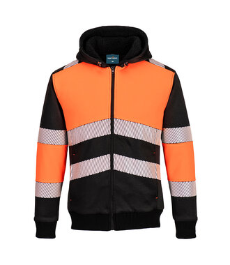 PW377OBR - PW3 Zipped Class 1 Winter Hoodie (R)