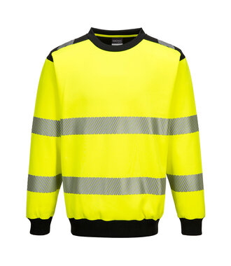 PW379YBR - Sweat à col rond PW3 haute-visibilité (R)