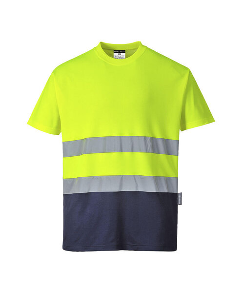 Portwest S173YNR - T-shirt coton bicolore  (R)
