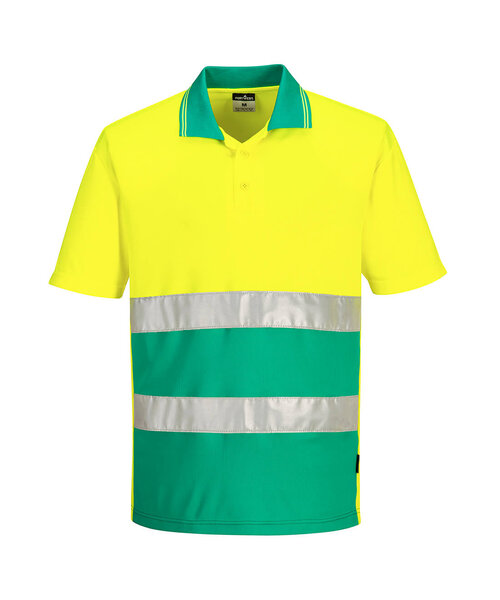 Portwest S175YTR - Polo contrasté léger haute visibilité M/C  (R)