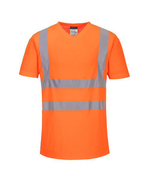 Portwest S179ORR - T-shirt met mesh en V-hals. (R)