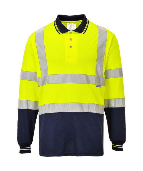 Portwest S279YNR - Tweekleuren Polo met lange mouw  (R)