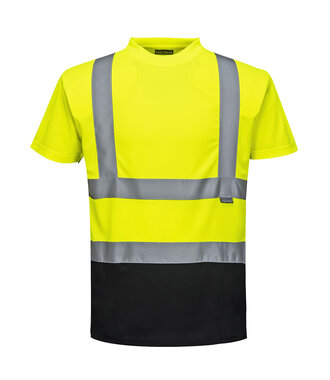 S378YBR - Warnschutz Kontrast T-Shirt kurzarm  (R)