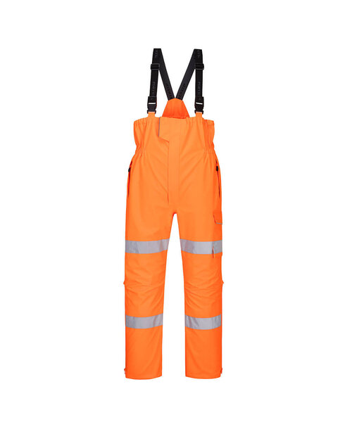 Portwest S594ORR - Hi-Vis Extreme Rain Bib and Brace (R)