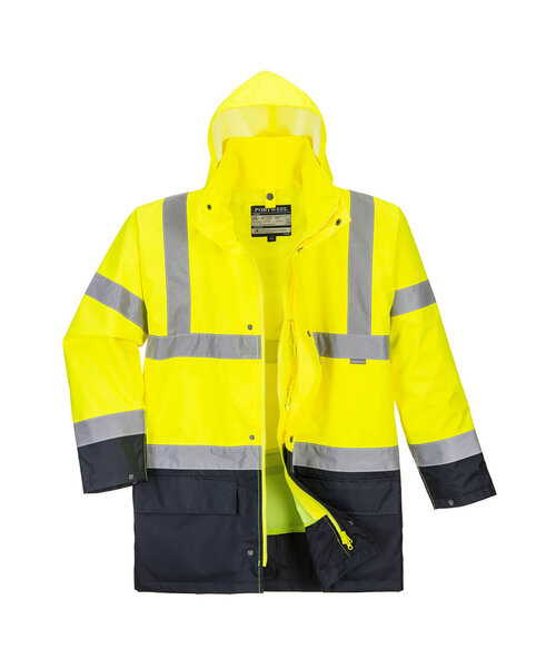 Portwest S766YBR - Warnschutz 5-in-1 Kontrast Jacke Essential  (R)