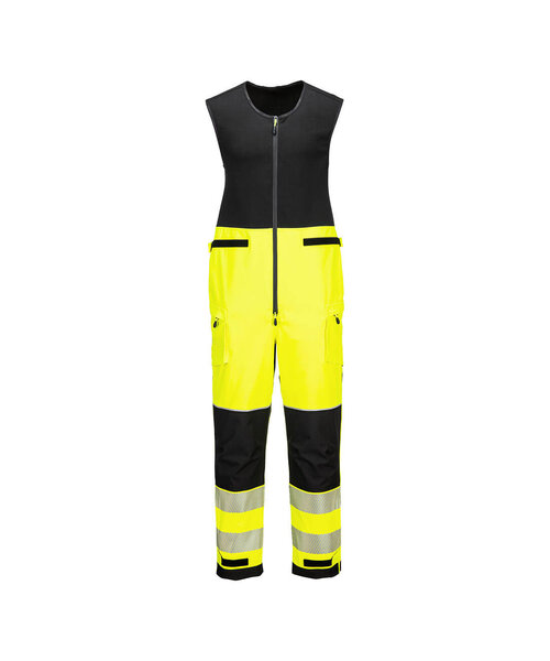 Portwest T150YBR - PW3 Hi-Vis Rain Salopette (3L) (R)