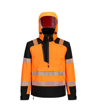 T161OBR - Veste imperméable à capuche haute visibilité PW3 (3L) (R)