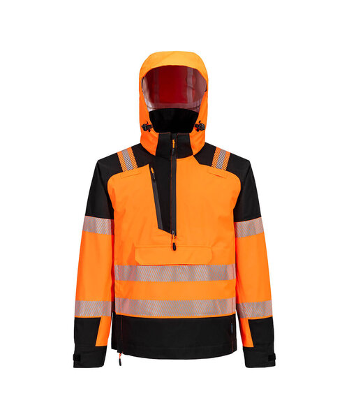 Portwest T161OBR - PW3 Hi-Vis Overhead Rain Jacket (3L) (R)