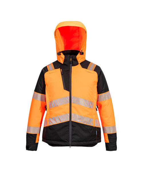 Portwest T162OBR -  PW3 Hi-Vis Women's Winter Jacket (R)