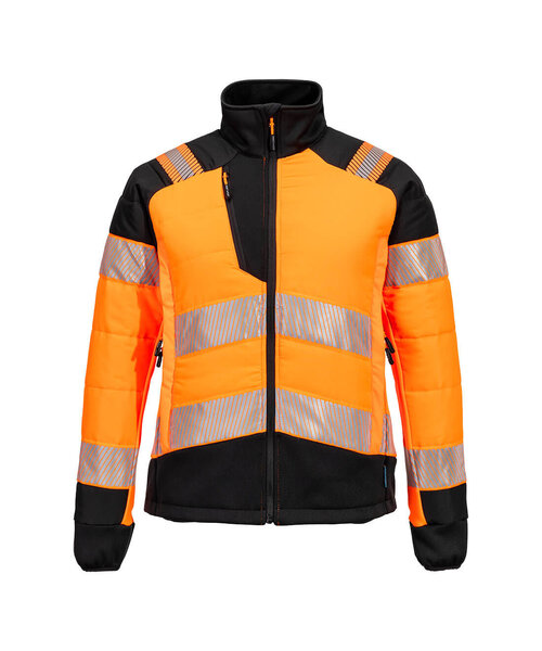 Portwest T171OBR - PW3 Hi-Vis Hybride Baffle Jack voor Dames (R)