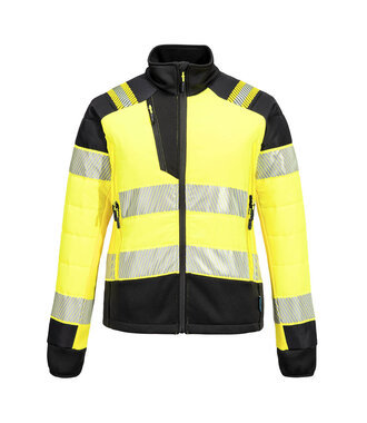 T171YBR - PW3 Warnschutz Damen Hybrid Steppjacke (R)