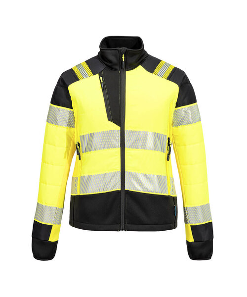 Portwest T171YBR - PW3 Hi-Vis Hybride Baffle Jack voor Dames (R)