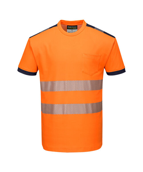 Portwest T181ONR - PW3 Warnschutz Cotton Comfort T-Shirt kurzarm  (R)