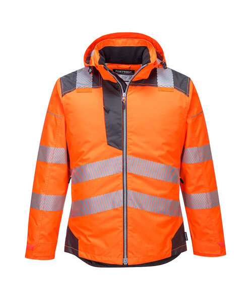Portwest T400OGY - PW3 Warnschutz-Regenjacke  (Y)