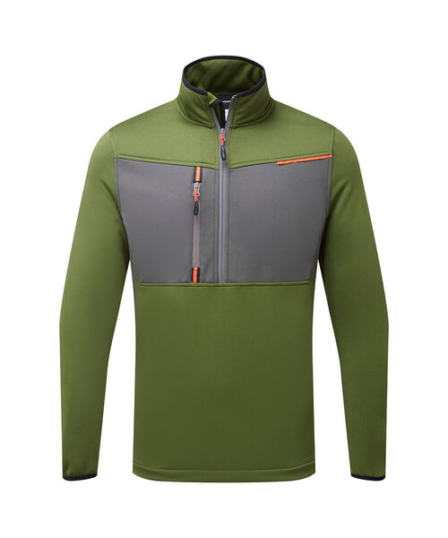 Portwest T755OGR - Sweat semi-zippé WX3 (R)
