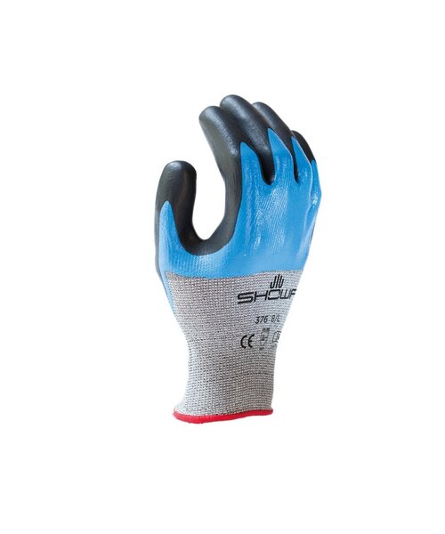 Showa S-TEX 376 blue/black, size 9-XL