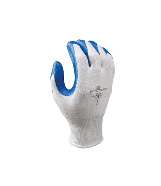 545 HPPE Nitrile white/blue, size 8-L