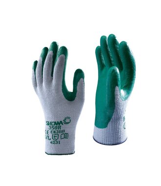 350R Nitrile gray/green, size 8-M
